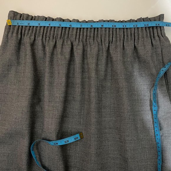 J. Crew Factory Grey Elastic Waist Paperbag Career Mini Skirt - Picture 7 of 7